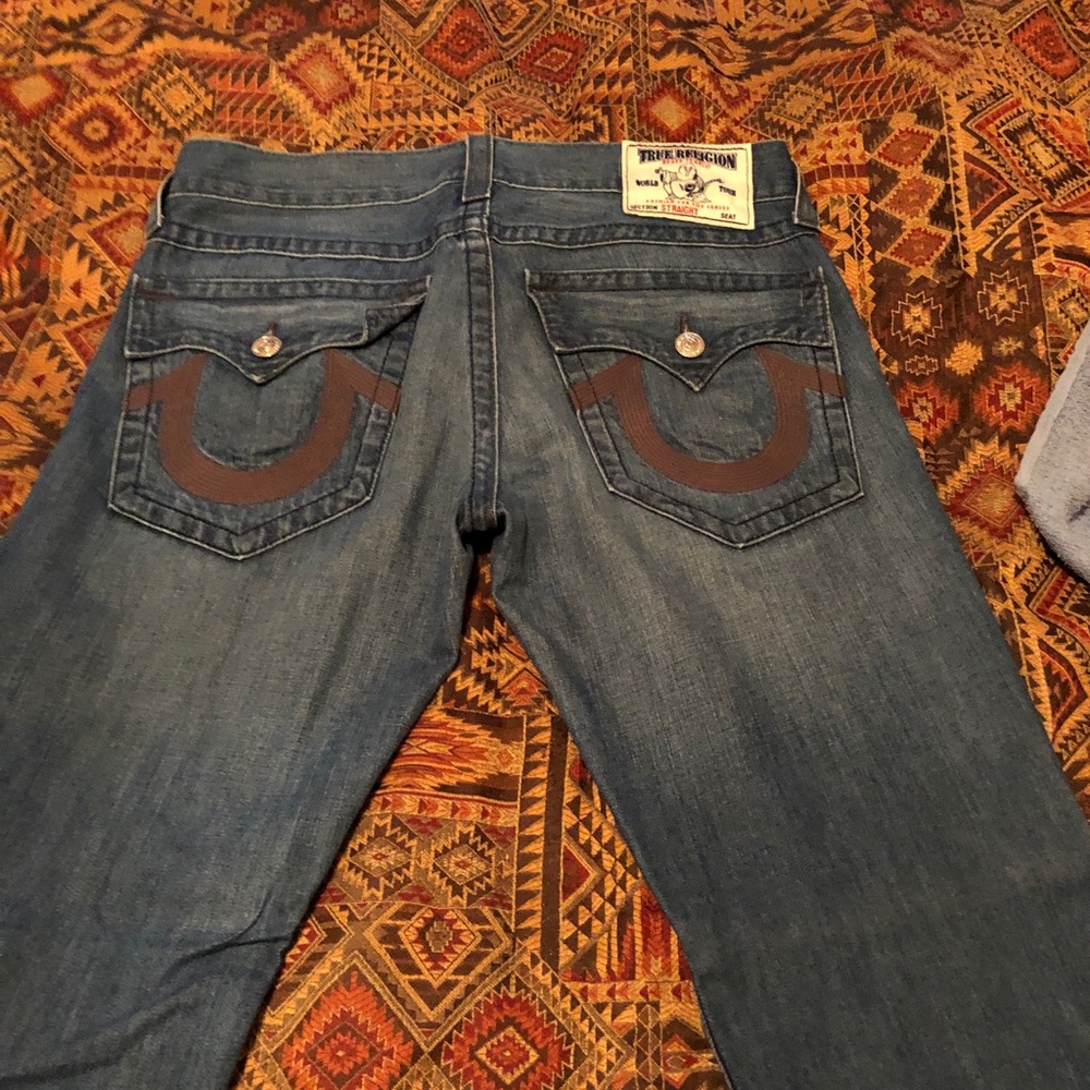 Mens light blue denim